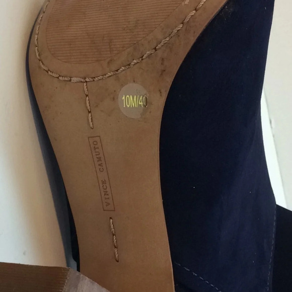 Vince Camuto Brianny Blue Suede OpenToe Slingbacks - Picture 9 of 11